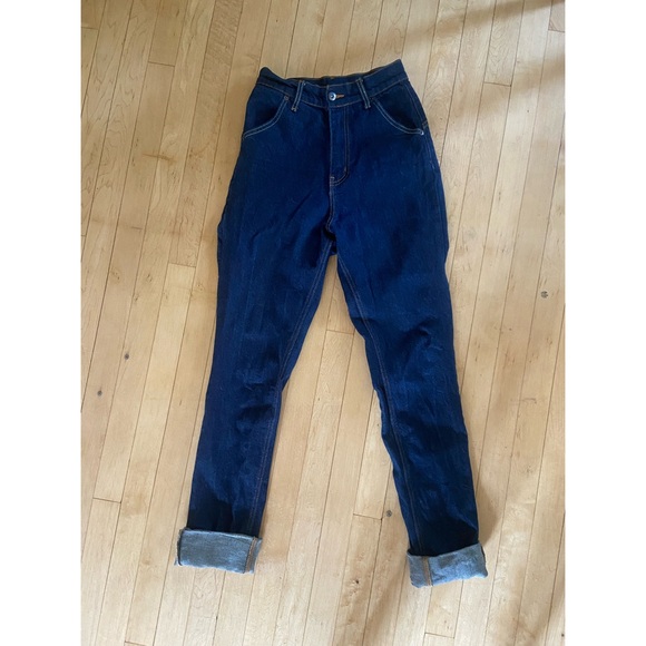 Lady K Loves "Hug Me Baby" HMB vintage retro pinup high waisted jeans - Picture 3 of 3